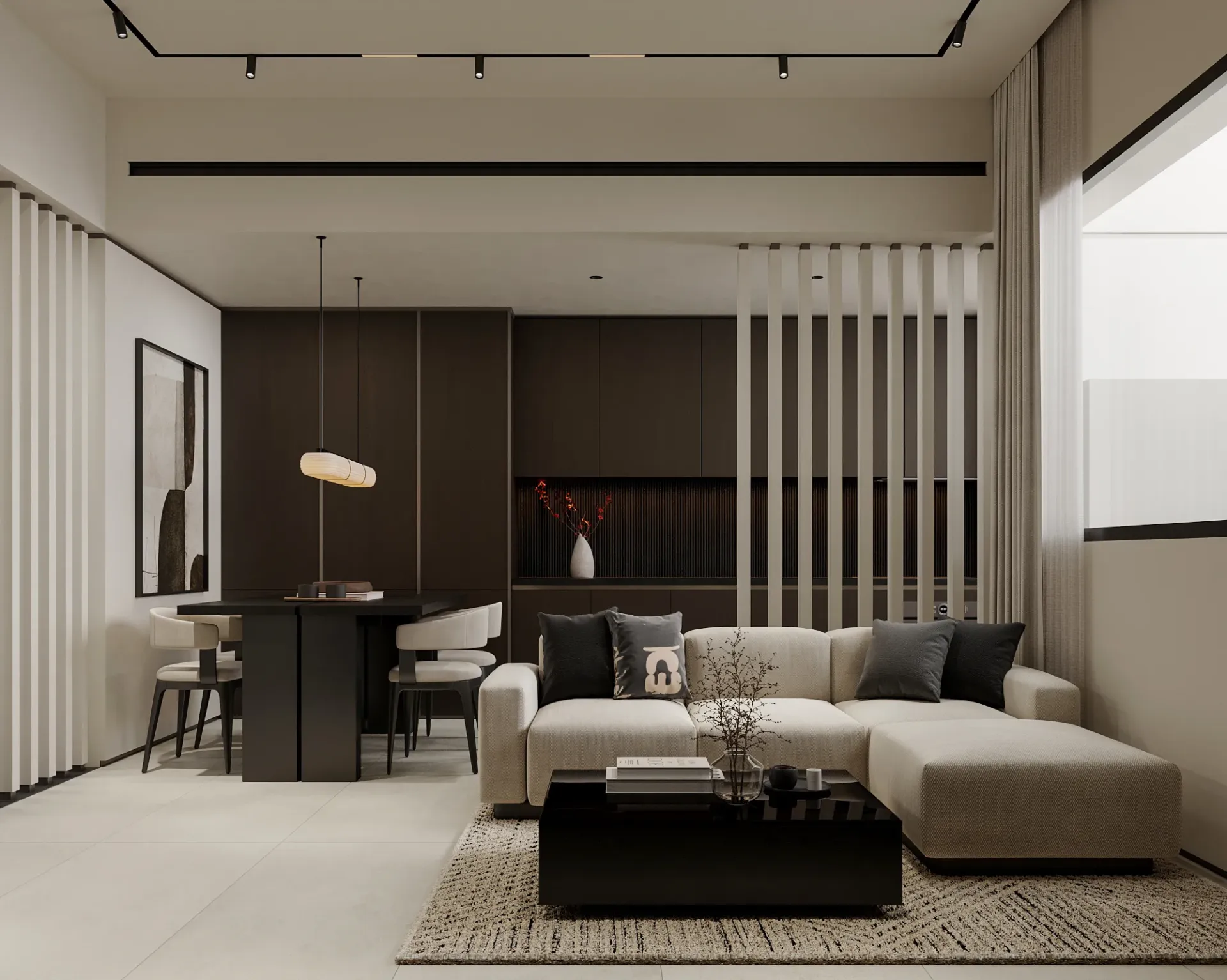 Marea Residences — интерьер гостиной