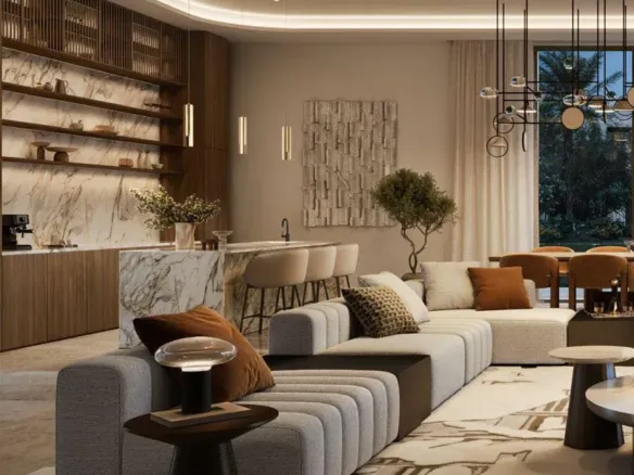 Mareva 1 and 2 The Oasis — интерьер гостиной