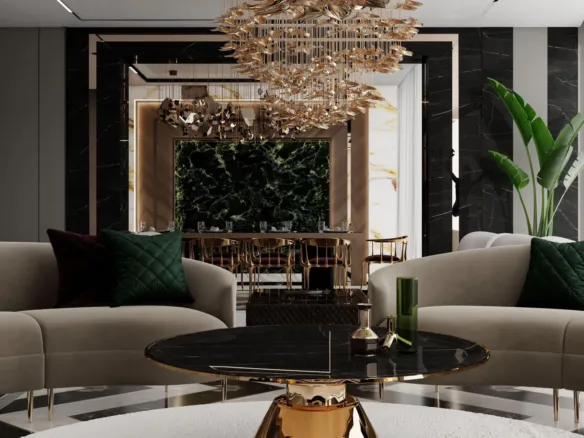 Mariane Tower — интерьер гостиной