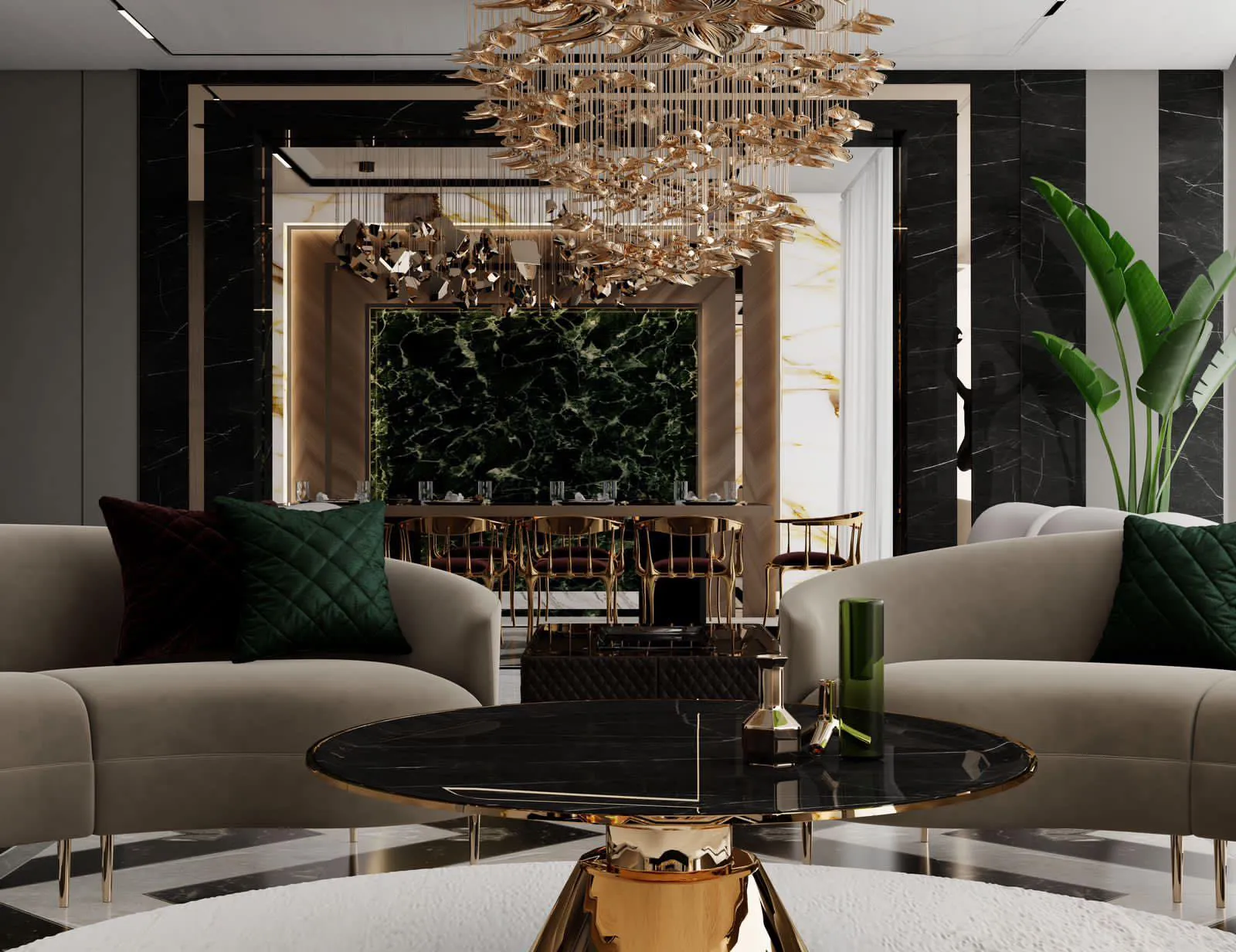 Mariane Tower — интерьер гостиной