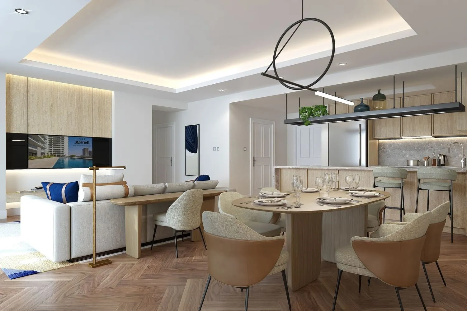 Marriott — интерьер гостиной