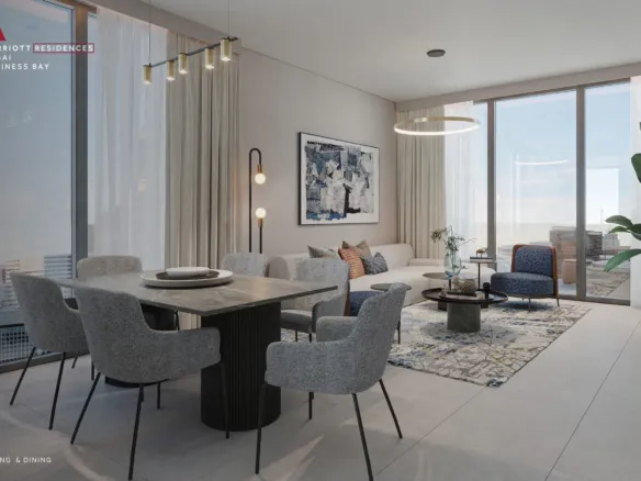 Marriott Residences — гостиная и столовая