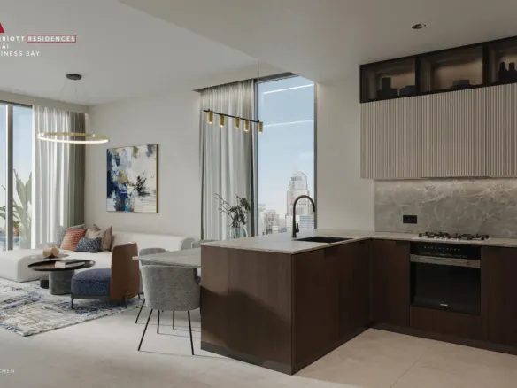 Marriott Residences — кухня-гостиная