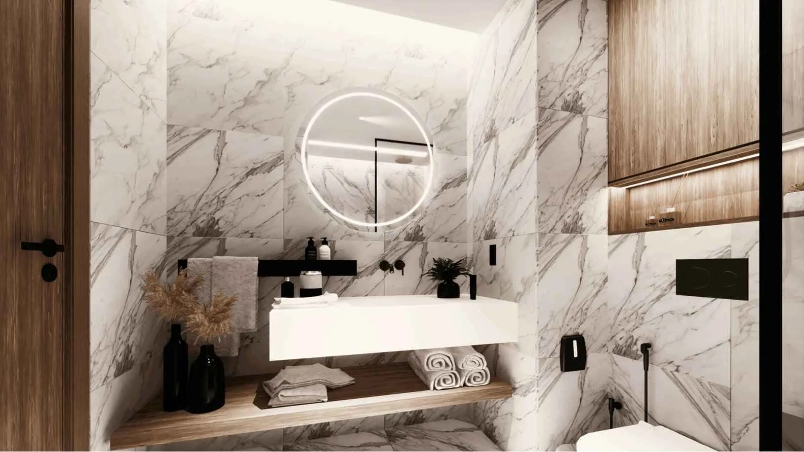 Marriott Residences JVC — ванная комната