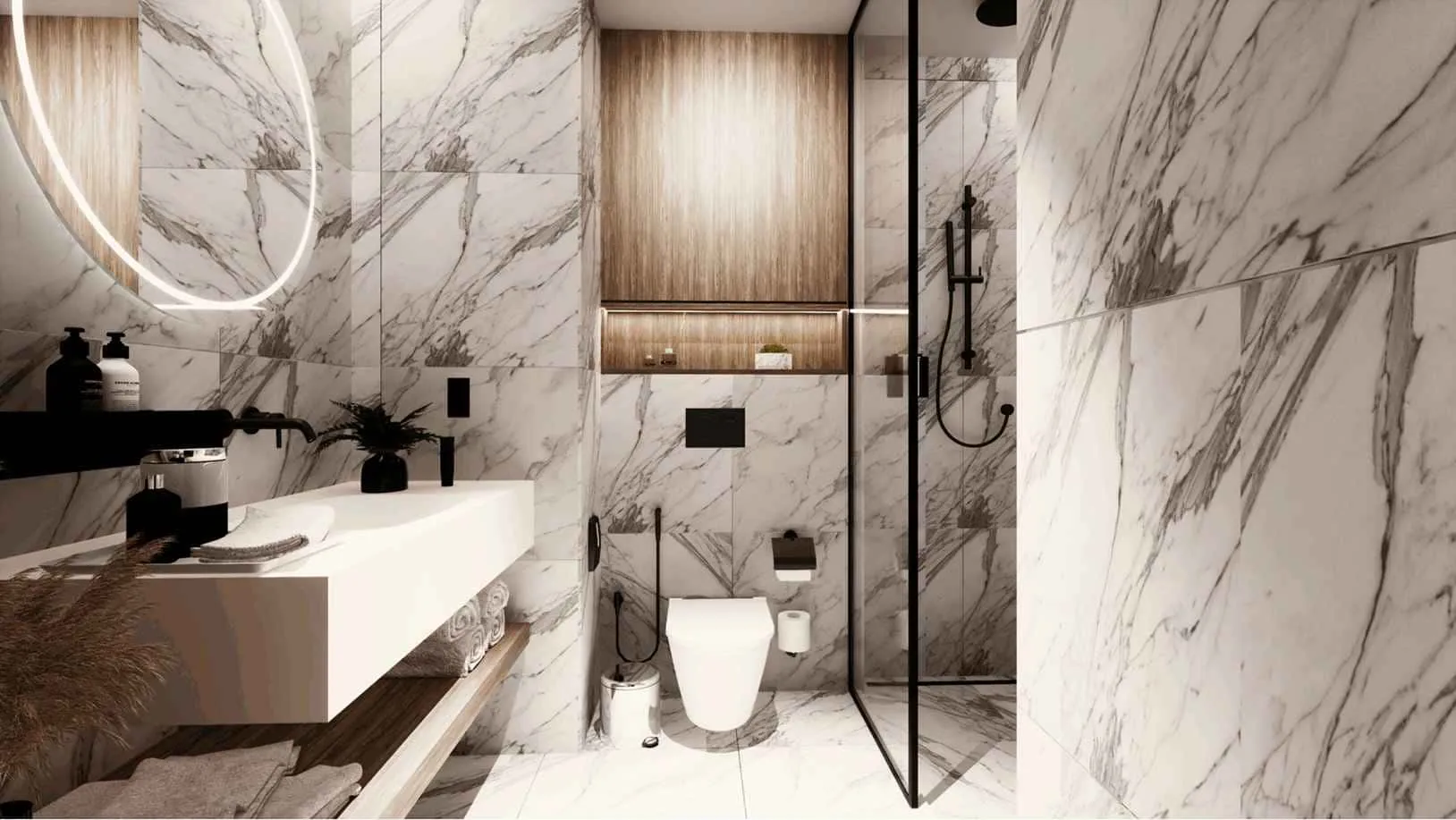 Marriott Residences JVC — ванная комната, фото 6