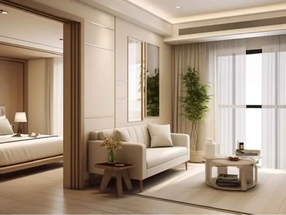Marriott Residences JVC — интерьер гостиной
