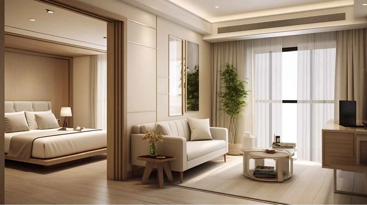 Marriott Residences JVC — интерьер гостиной