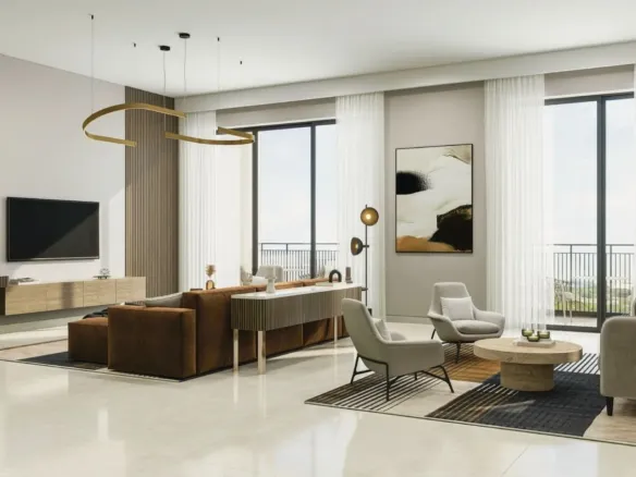 Marriott Residences Sheikh Zayed Road — интерьер гостиной