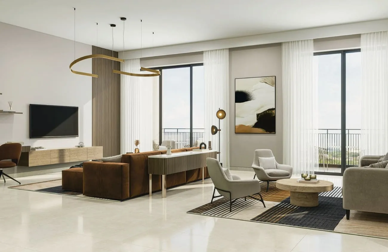 Marriott Residences Sheikh Zayed Road — интерьер гостиной