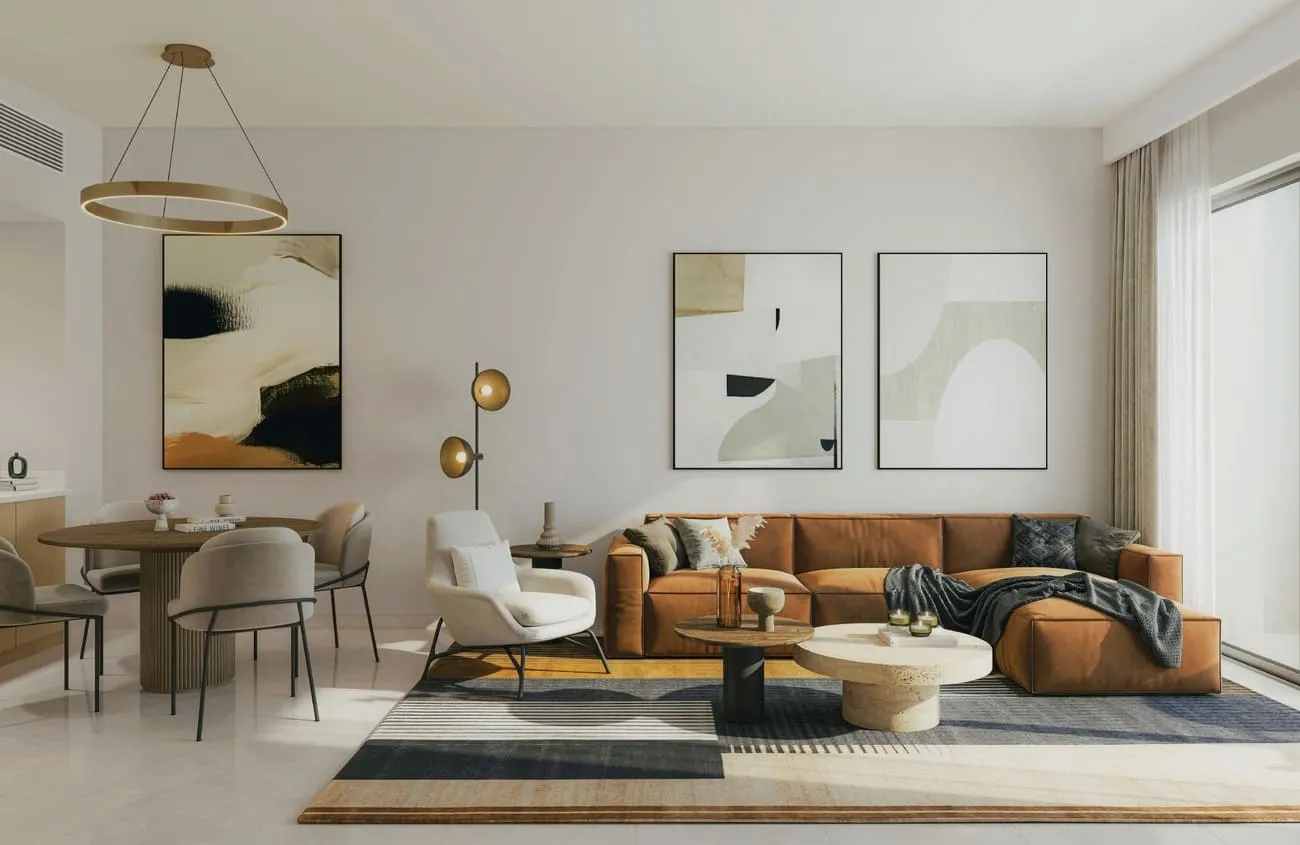 Marriott Residences Sheikh Zayed Road — интерьер гостиной, фото 5