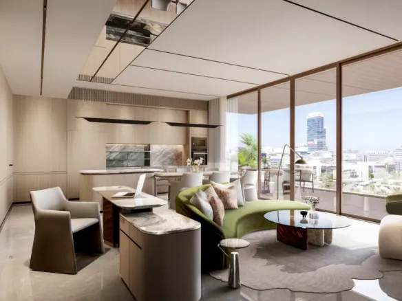 Mas Barsha Residency — интерьер гостиной