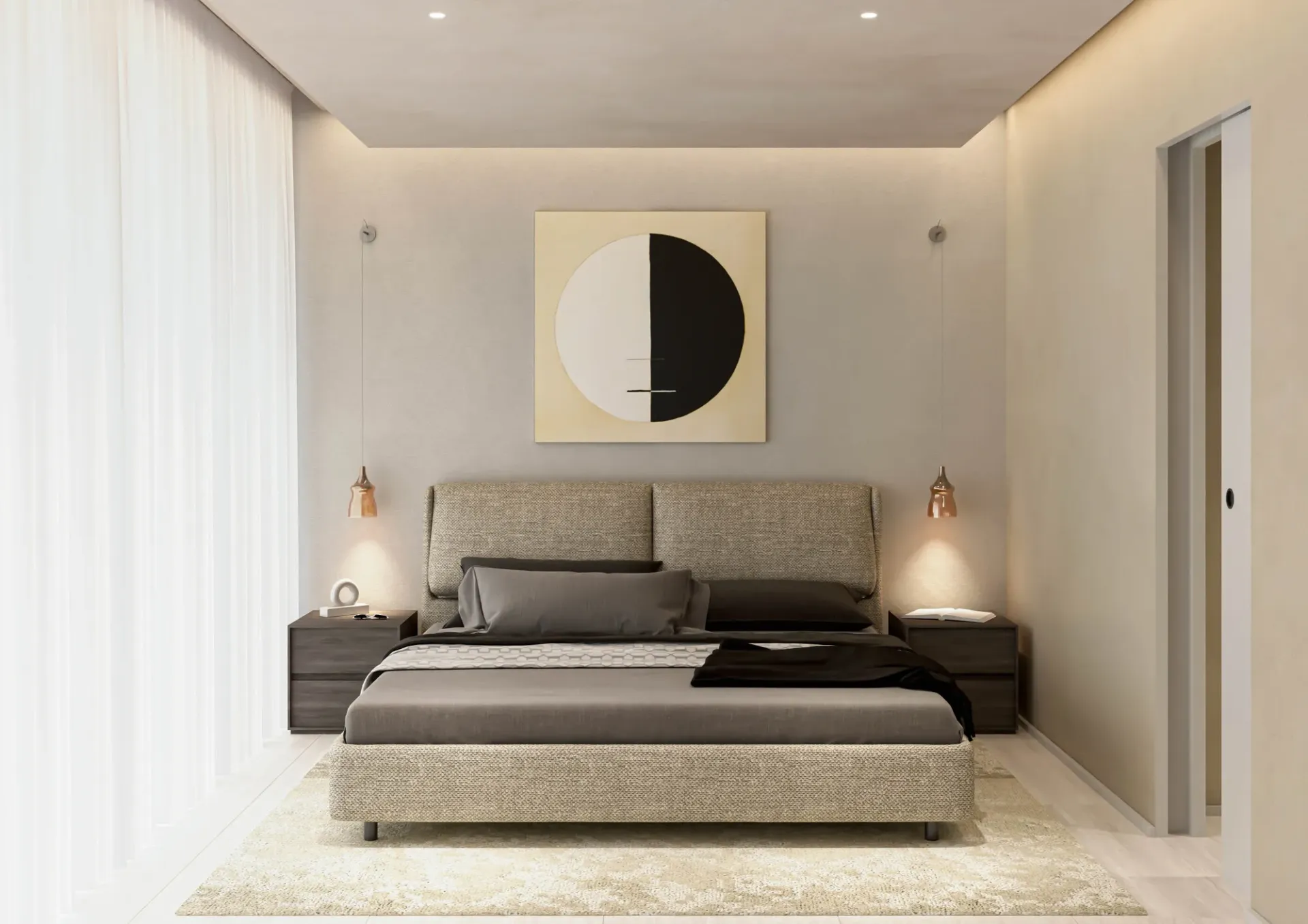 Mas Barsha Residency — спальня
