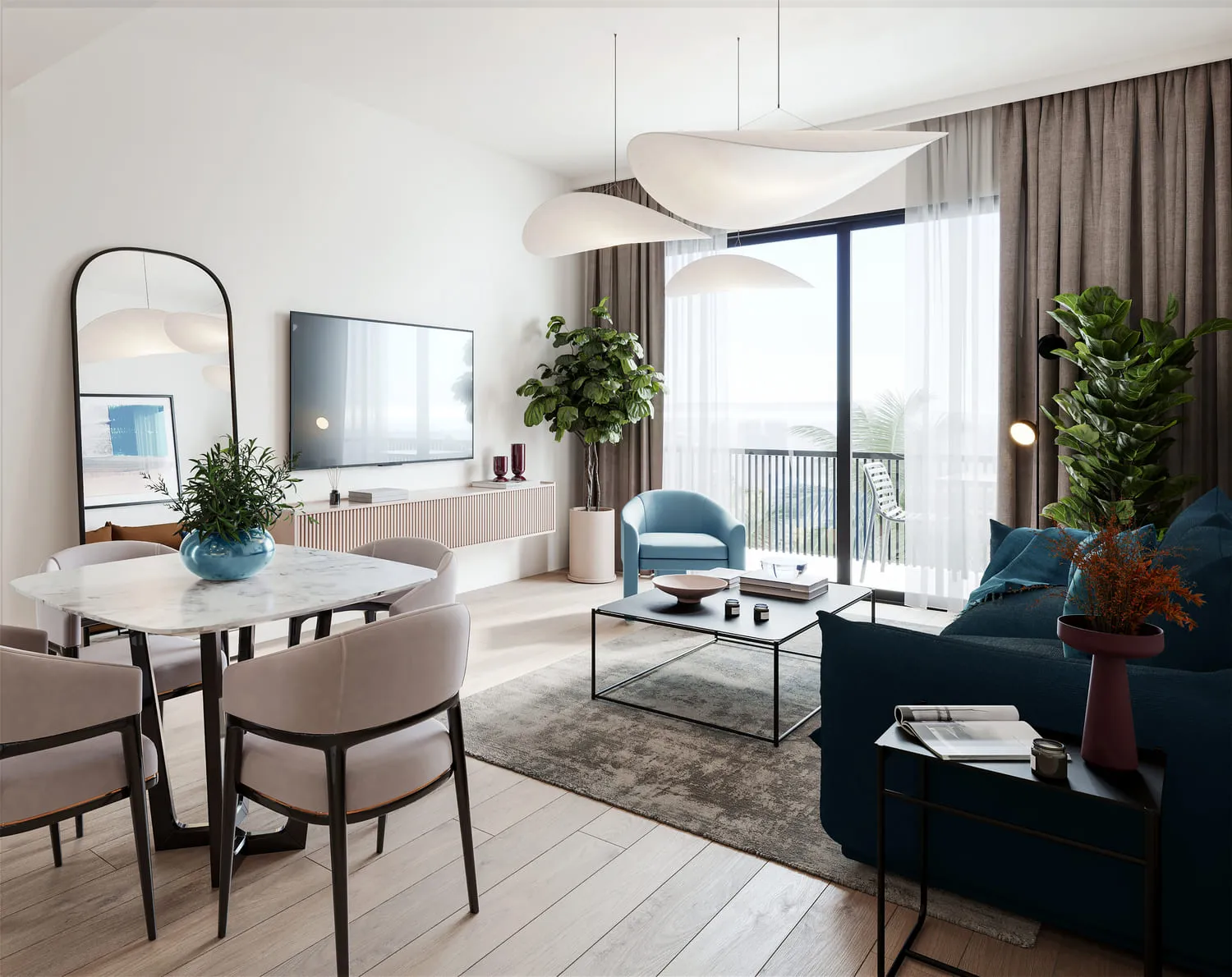 Mayfair Residence — интерьер гостиной, фото 9
