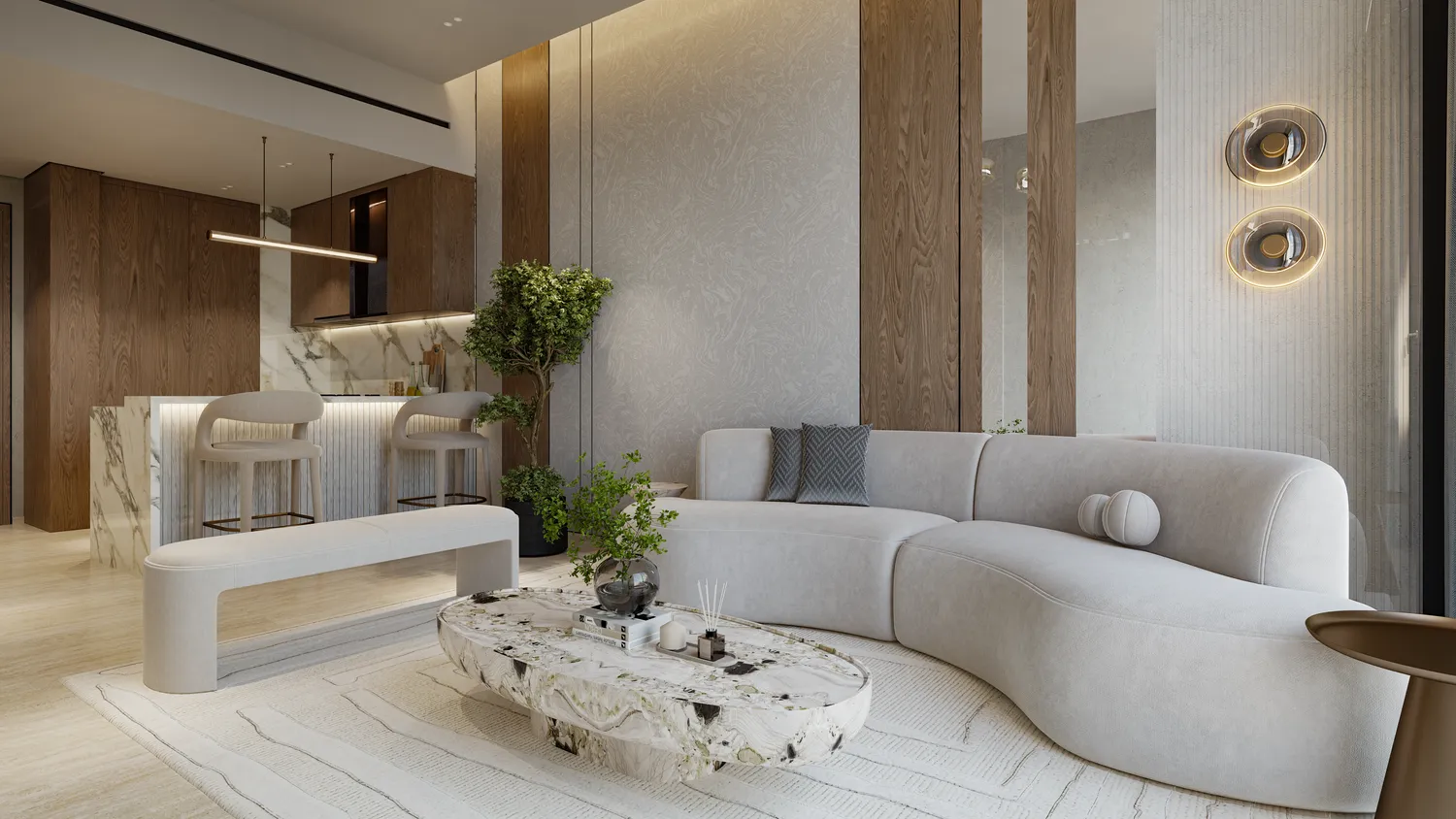 Mayfair Nexus — интерьер гостиной