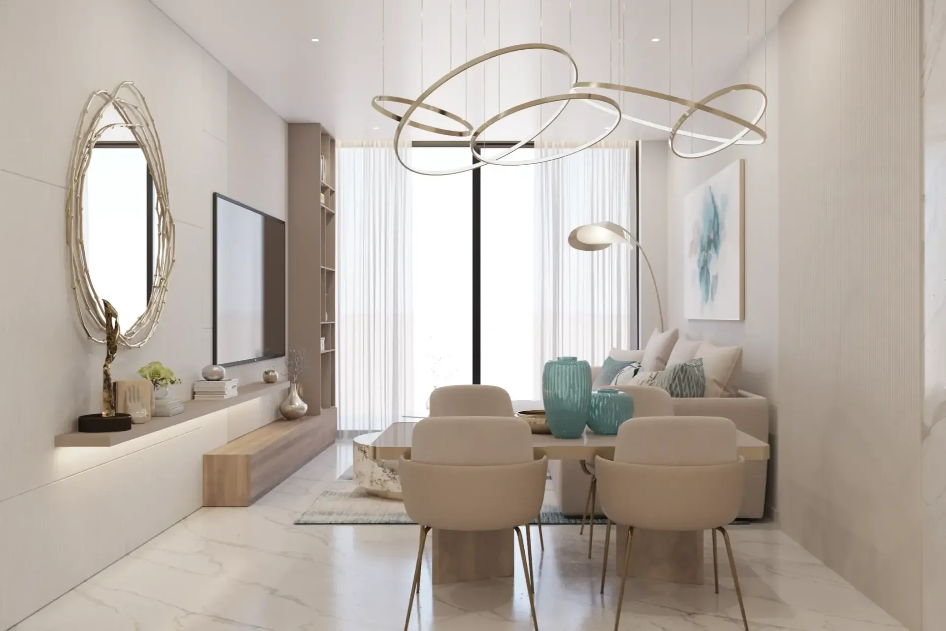 Miami II — интерьер гостиной
