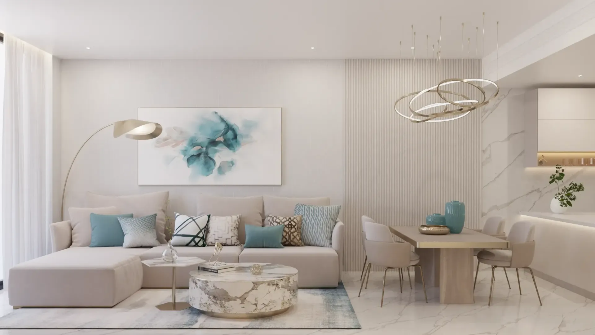 Miami II — интерьер гостиной, фото 7
