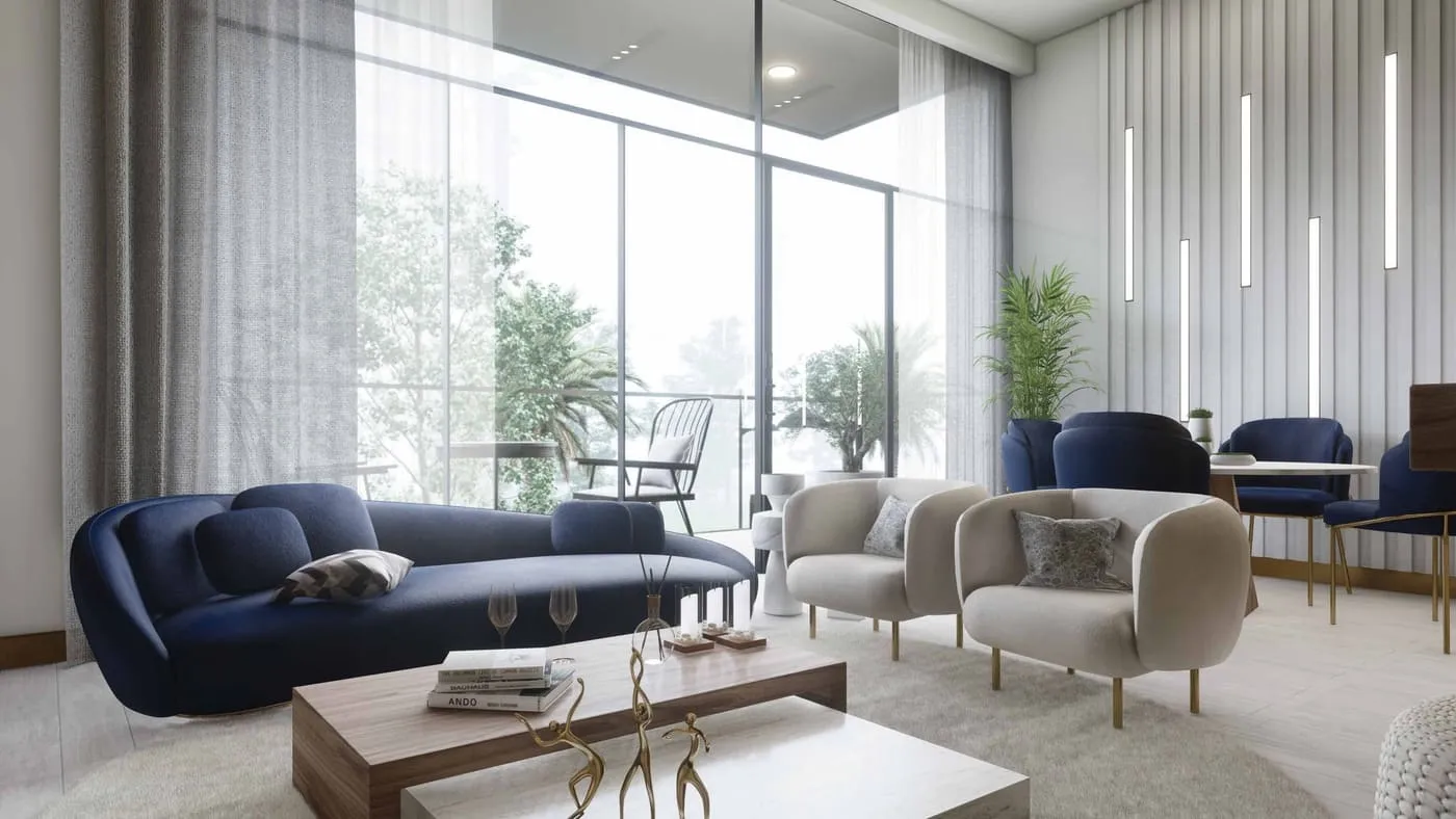 Milestone Residences — интерьер гостиной