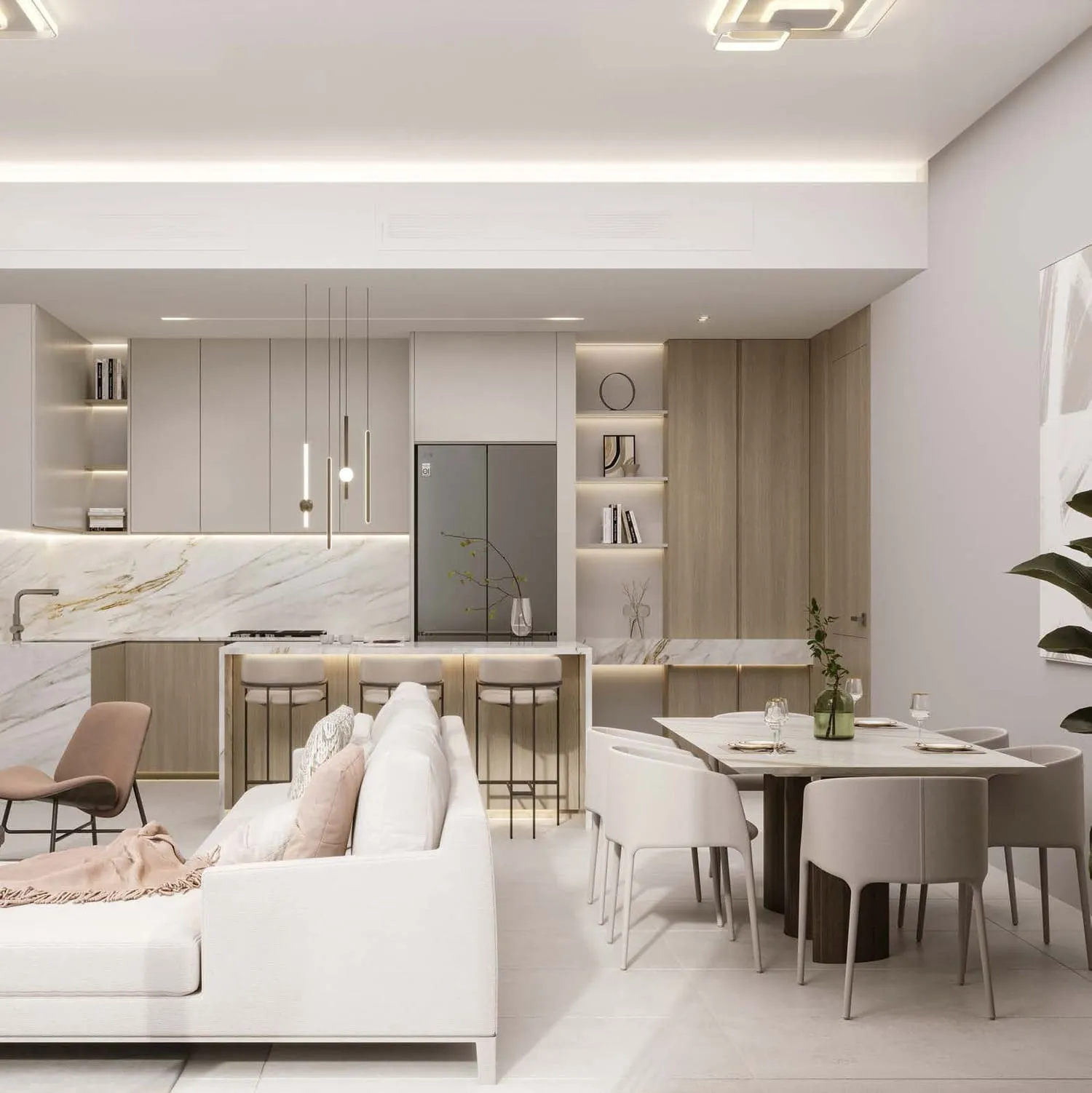 Minati Homes 1 — кухня-гостиная