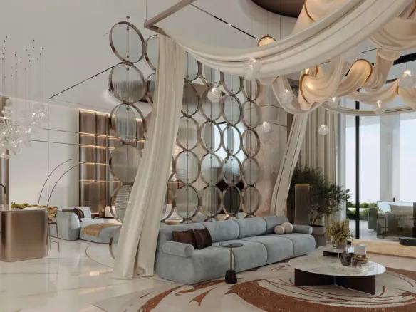 Monaco Mansions — интерьер гостиной