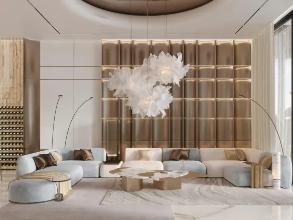 Monaco Mansions — интерьер гостиной, фото 14