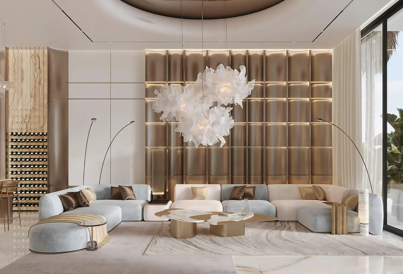 Monaco Mansions — интерьер гостиной, фото 14