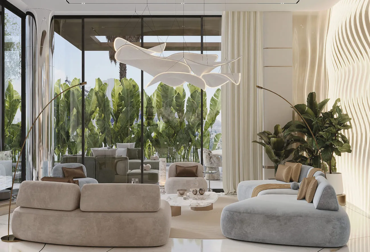 Monaco Mansions — интерьер гостиной, фото 15