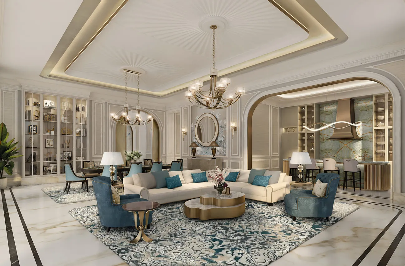 Monaco Mansions — интерьер гостиной, фото 19