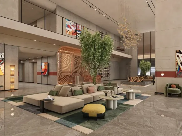 Mövenpick Residences Dubai Motor City Phase 1 — лобби