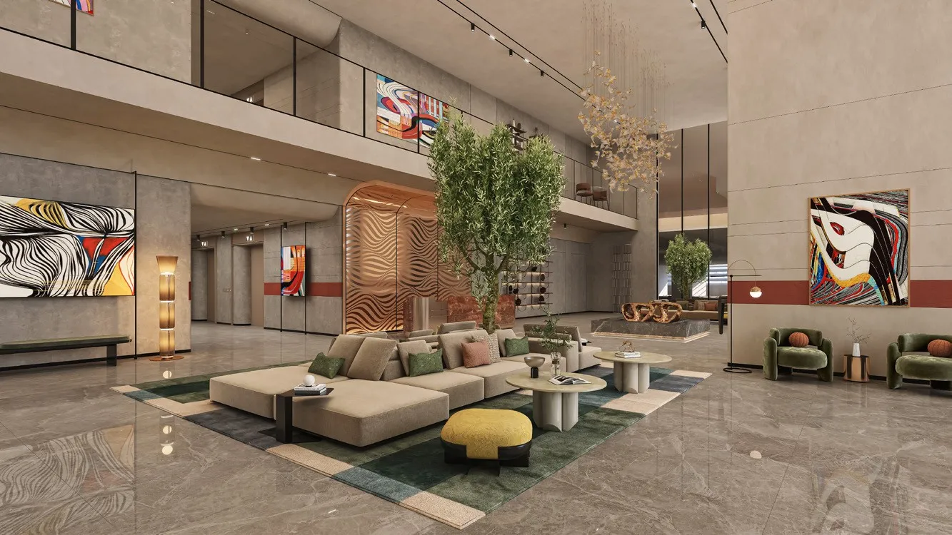Mövenpick Residences Dubai Motor City Phase 1 — лобби