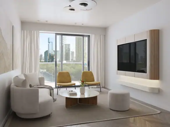 Lume Residences — интерьер гостиной