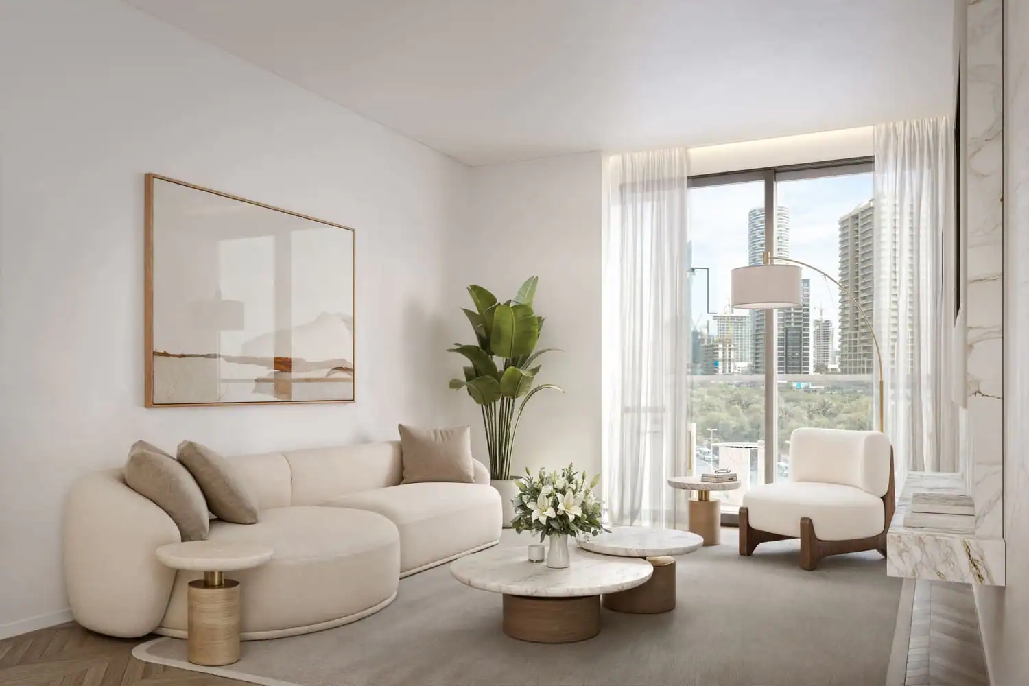 Lume Residences — интерьер гостиной, фото 10