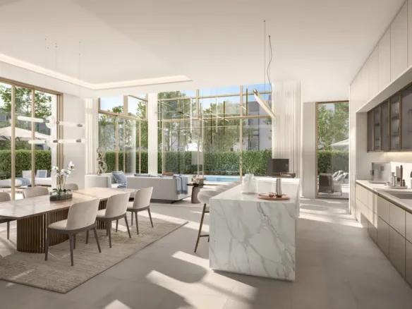 Nad Al Sheba Garden Phase 4 — кухня-гостиная, фото 26