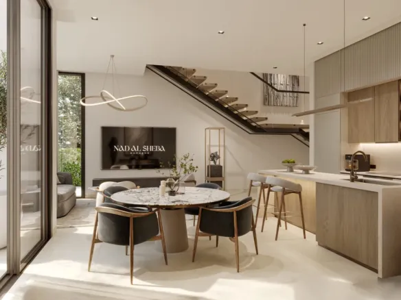 Nad Al Sheba Garden Phase 5, 6 — кухня-гостиная