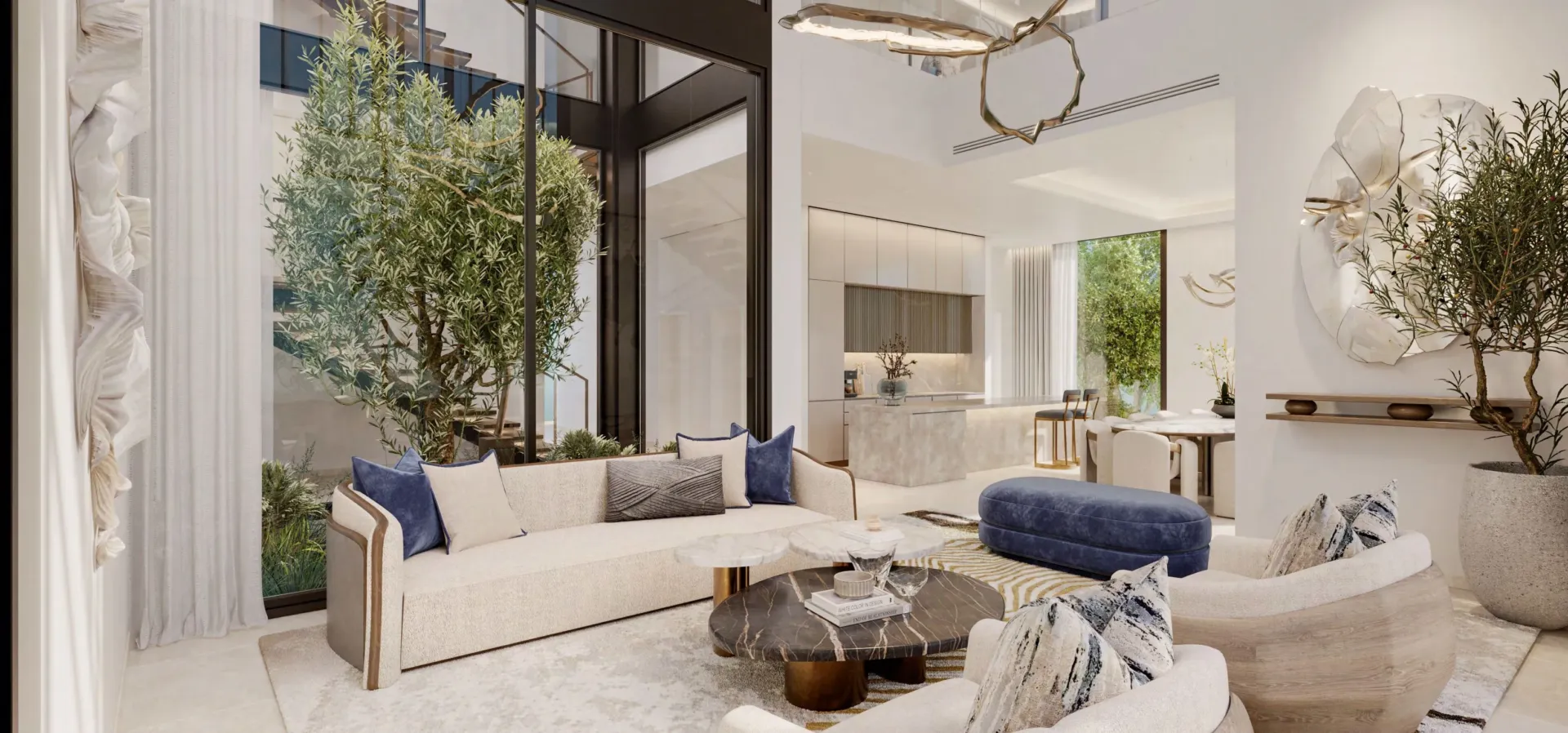 Nad Al Sheba Gardens Phase 11 — интерьер гостиной, фото 16