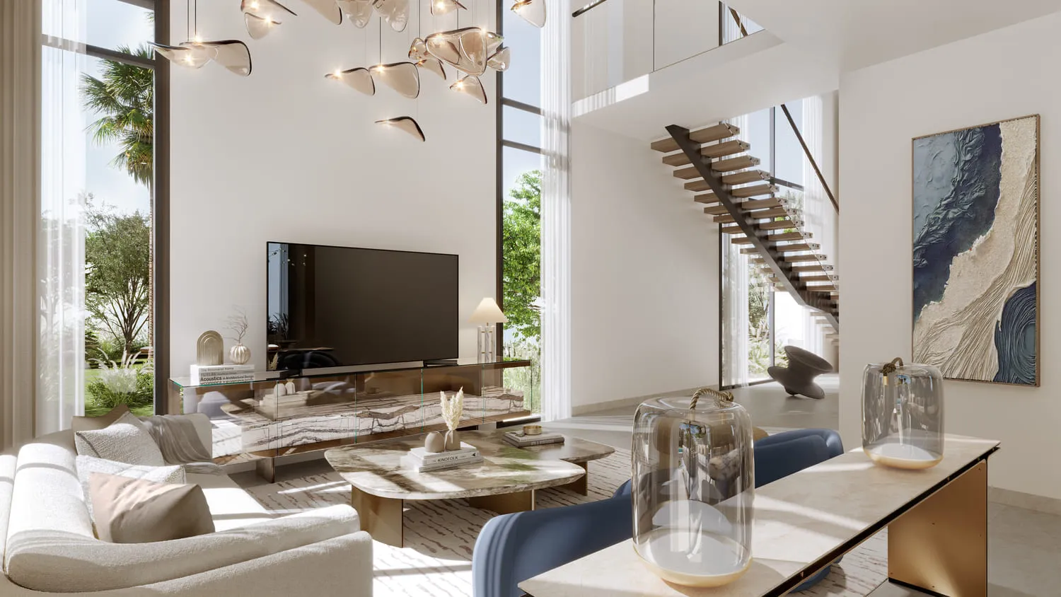 Nad Al Sheba Gardens Phase 8 — интерьер гостиной, фото 23