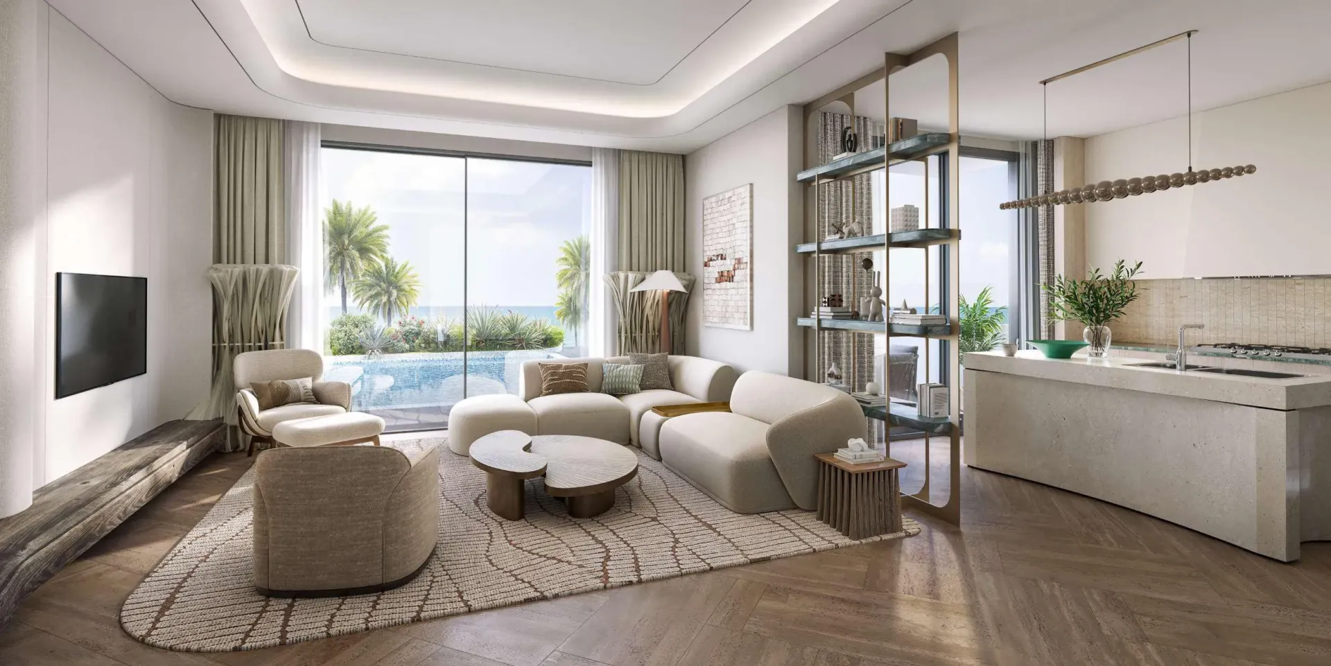Nasim Al Bahr Residences — интерьер гостиной, фото 10