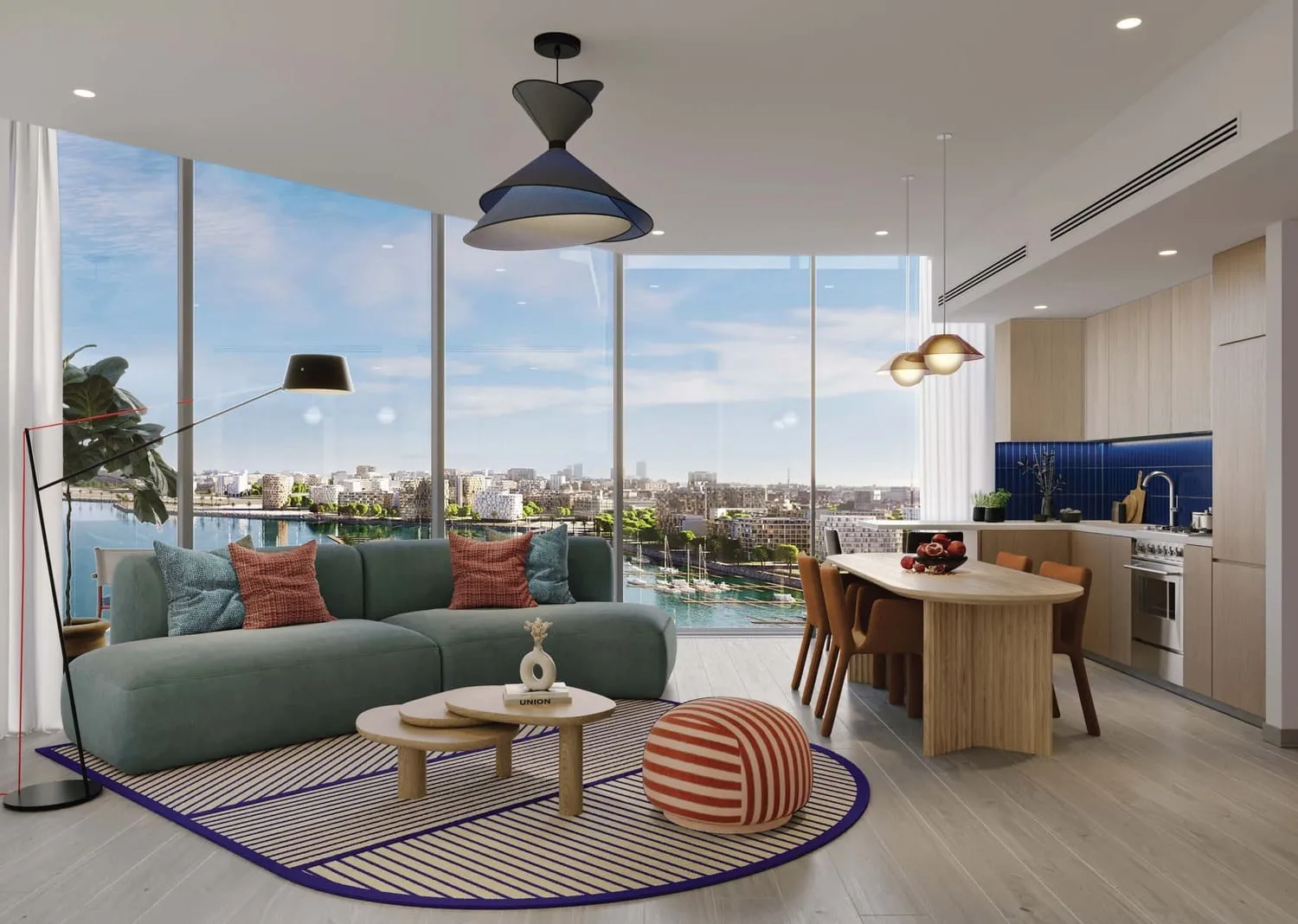 Nautica Towers — интерьер гостиной, фото 15