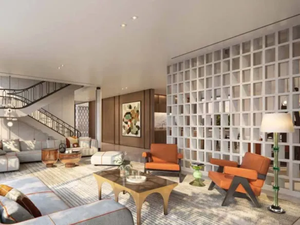 Nawayef East by Modon Properties — интерьер гостиной
