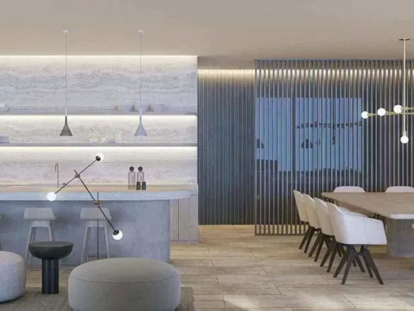 Nawayef Mansions by Modon Properties — кухня-столовая