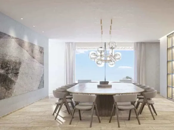 Nawayef Mansions by Modon Properties — обеденная зона