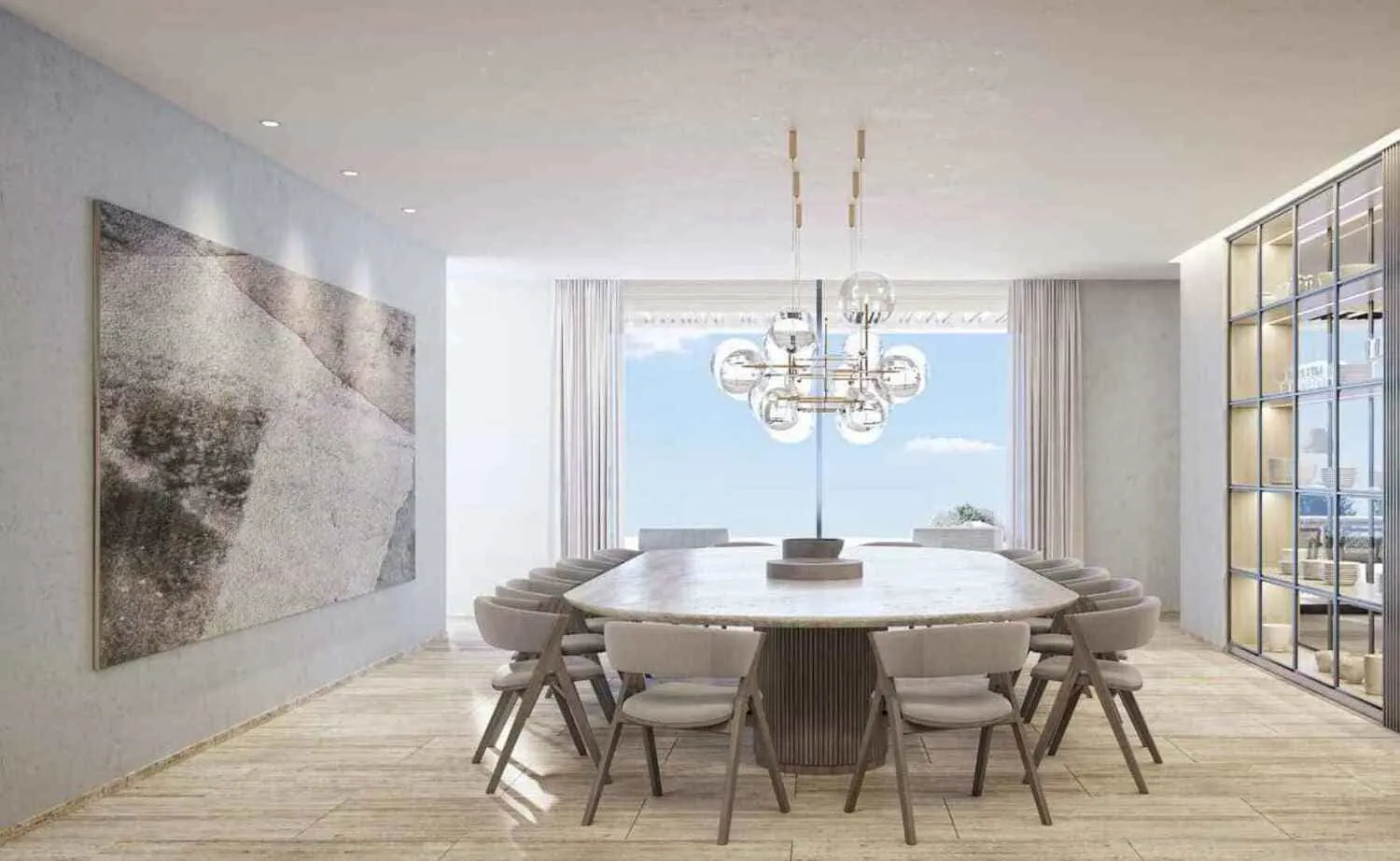 Nawayef Mansions by Modon Properties — обеденная зона