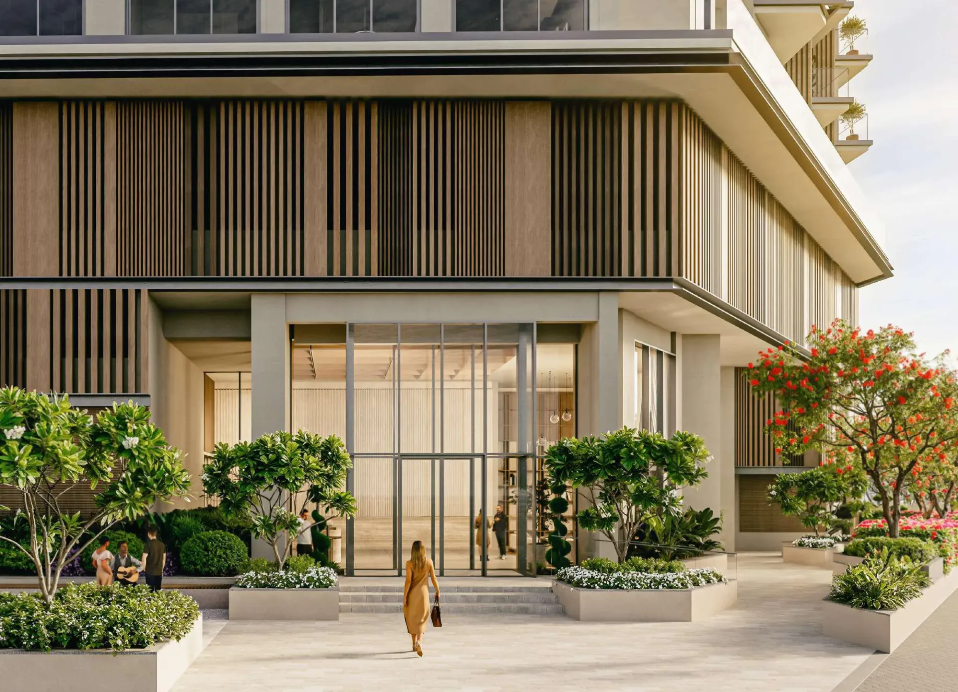 Nirvana Residences 1 — вход в здание
