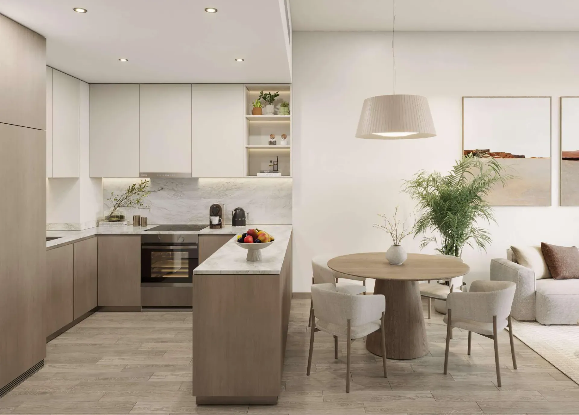 Nirvana Residences 1 — кухня-столовая