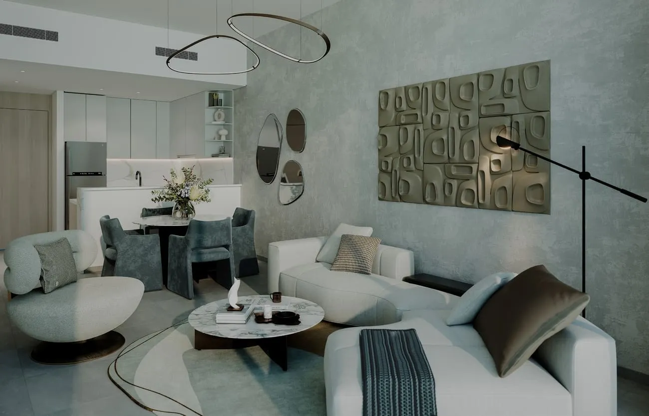 Norah Residence — интерьер гостиной, фото 7