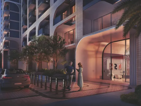 Nouran Living — вход в здание