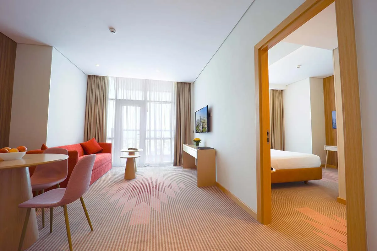 Novotel Residences — интерьер гостиной
