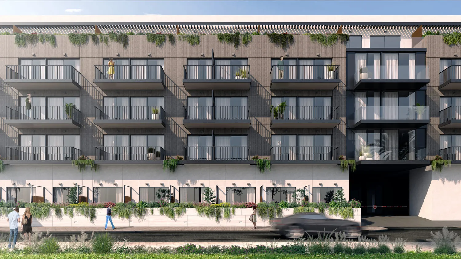 Oakley Square Residences — фасад здания