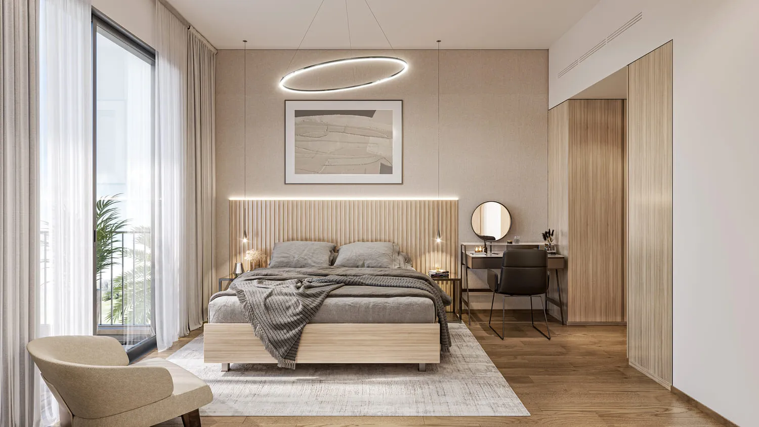Oakley Square Residences — спальня
