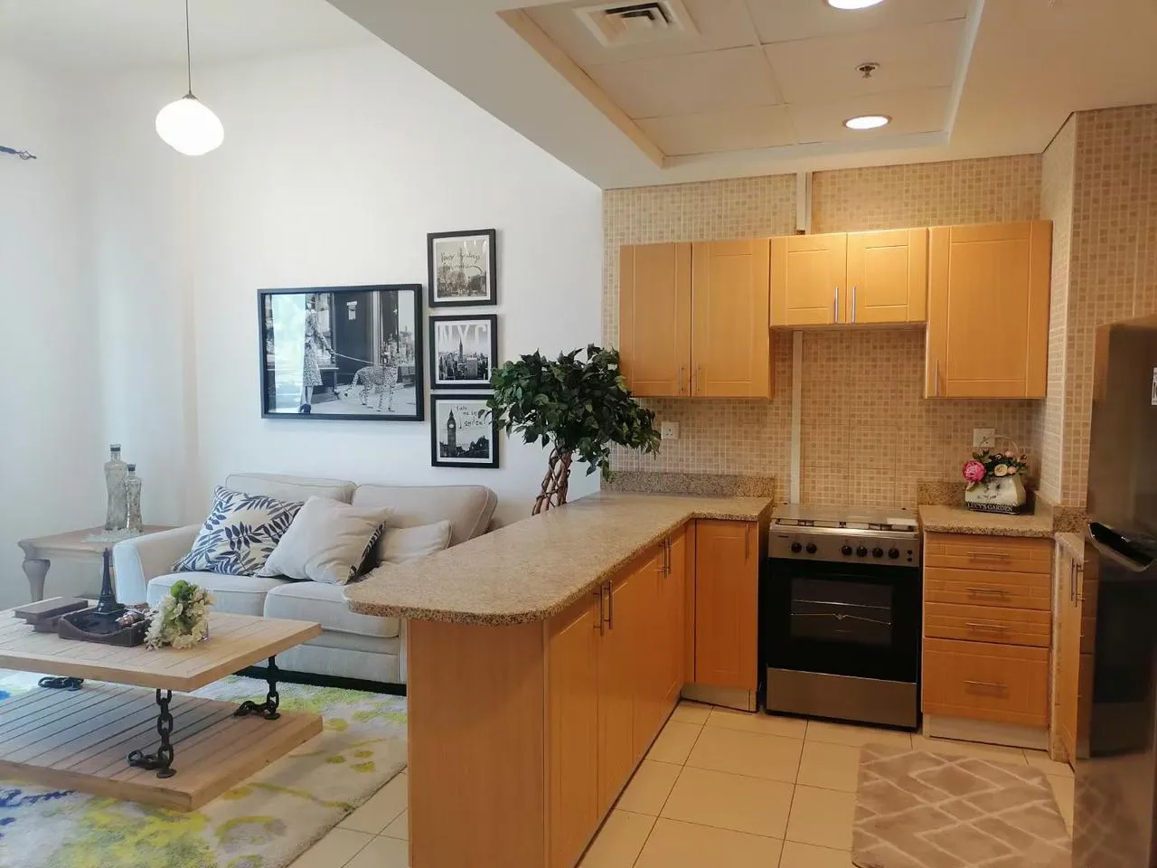 Oakwood Residency — кухня-гостиная