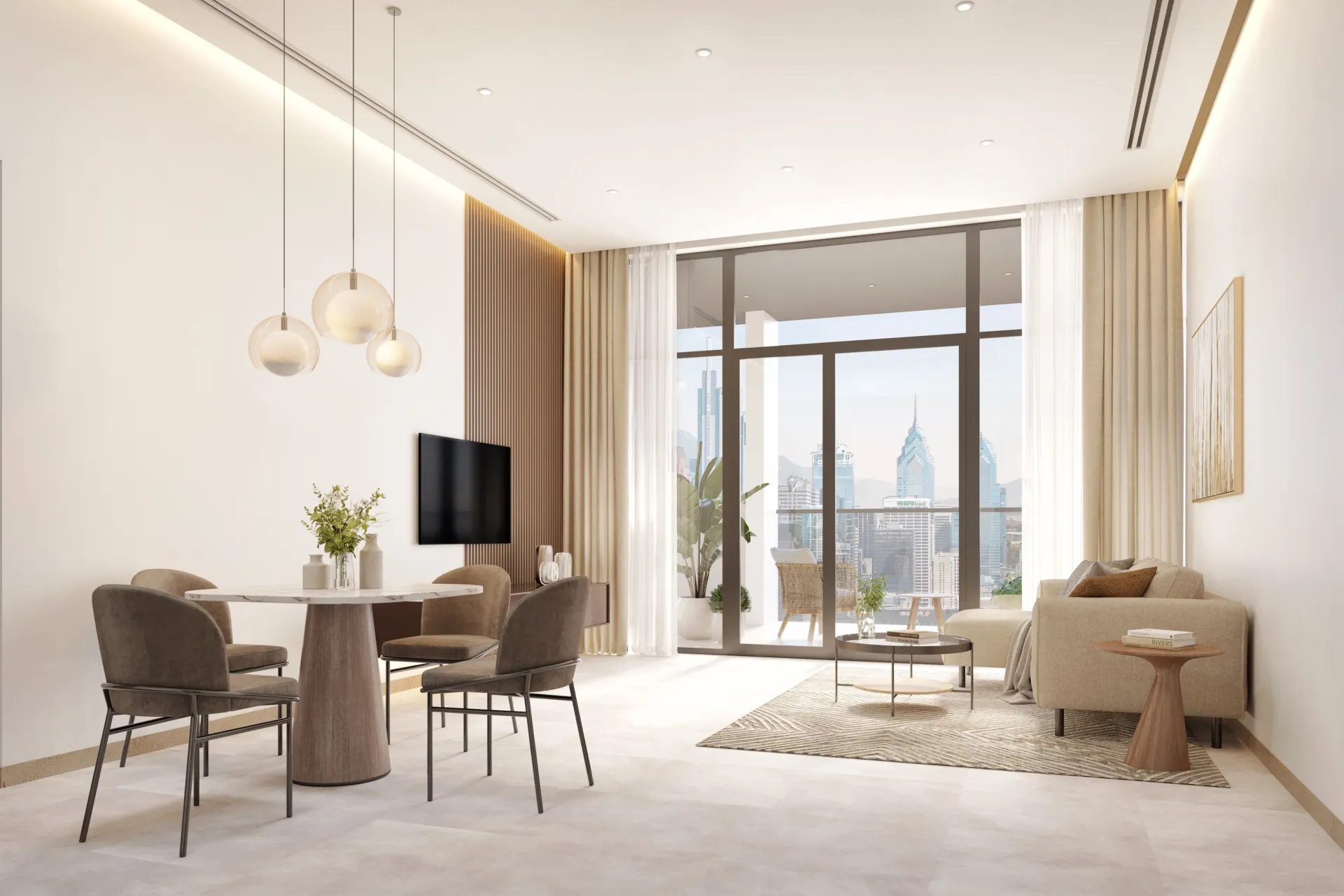 Oasis Lofts — интерьер гостиной